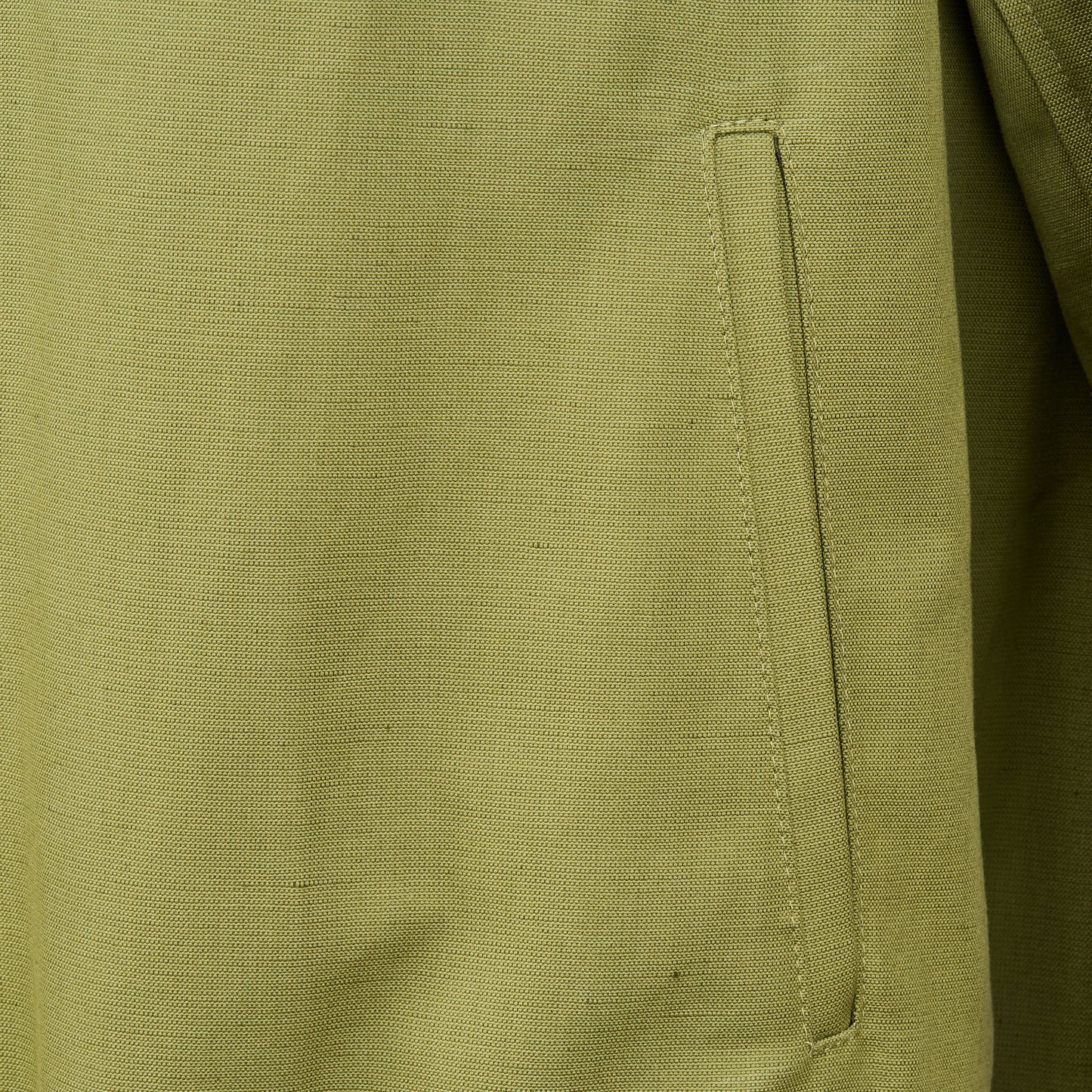 Cotton Linen Forest Bomber Jacket