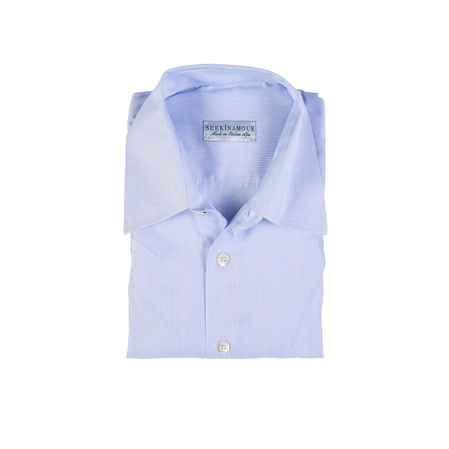 Light Blue Stripes Cotton Shirt