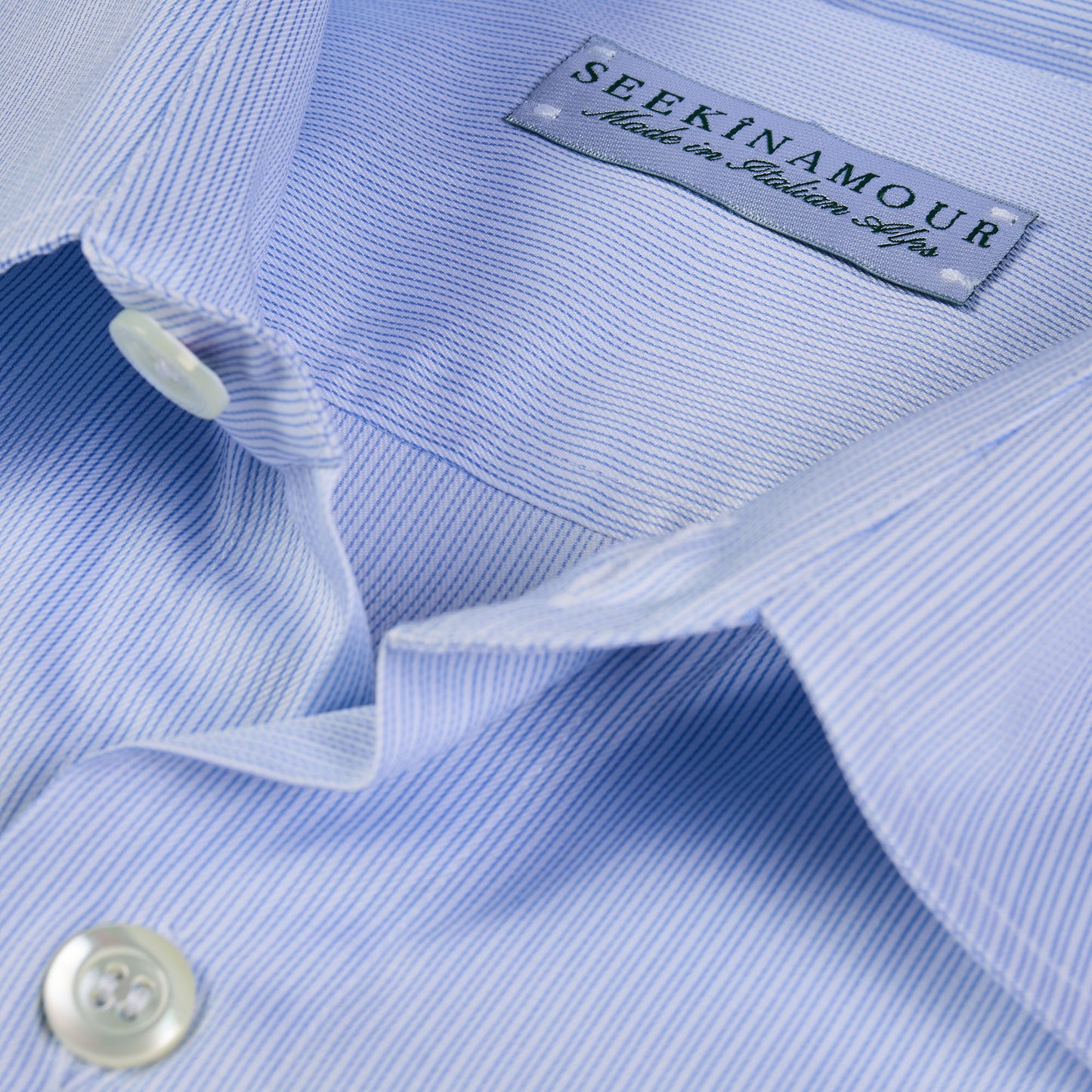 Light Blue Stripes Cotton Shirt