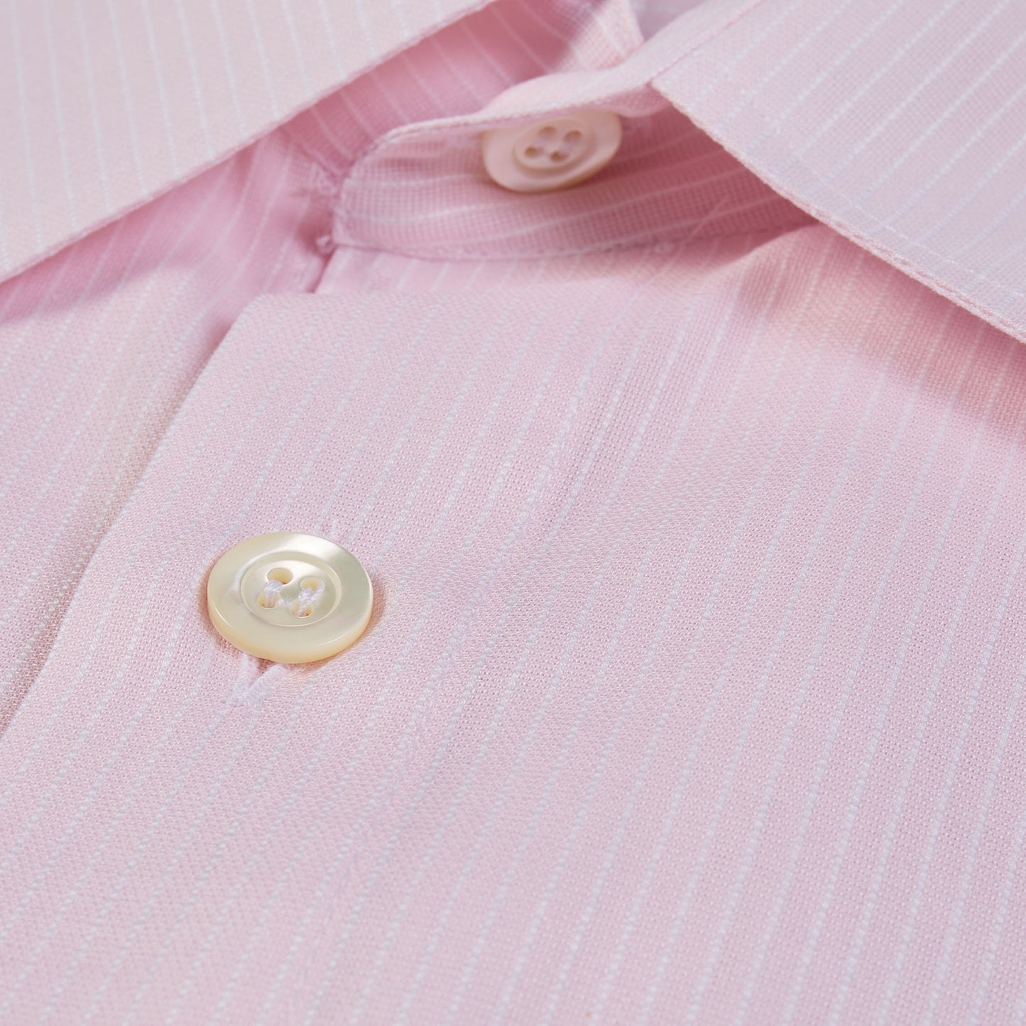 White Stripes Pink Cotton Shirt