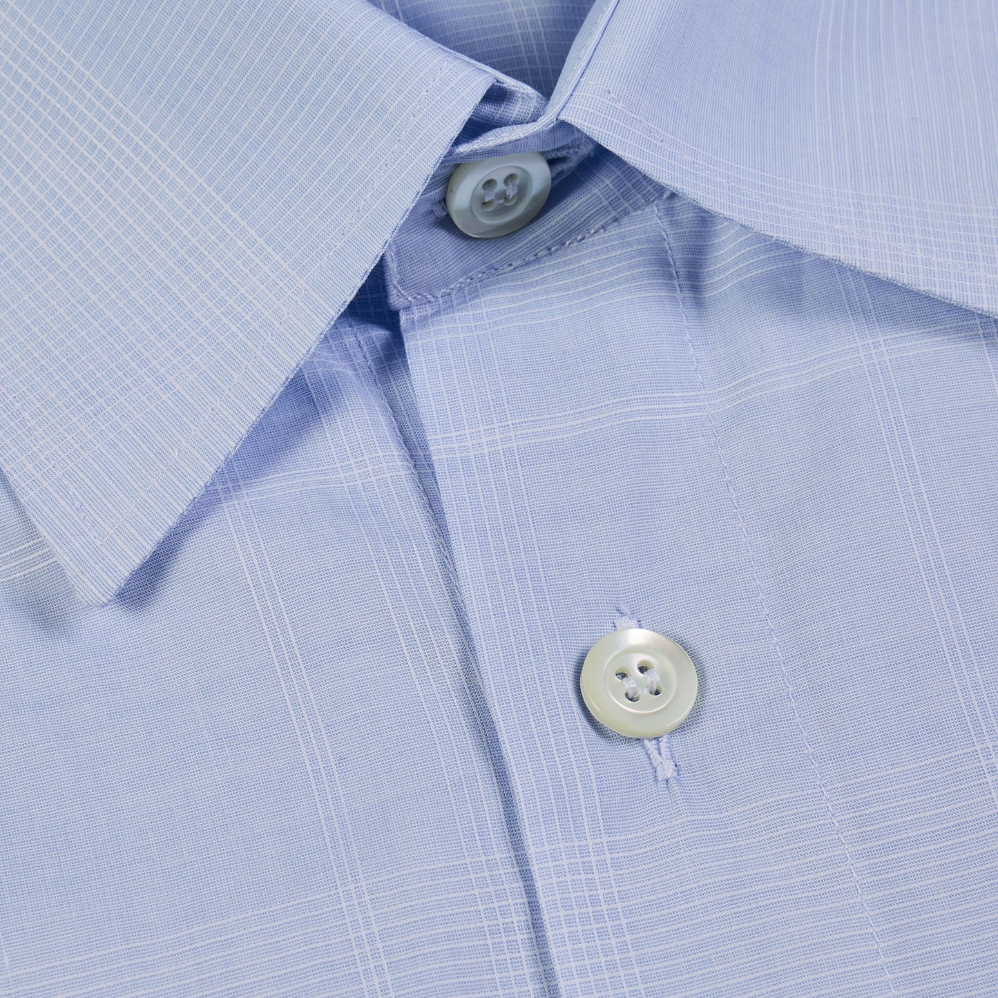 Light Blue Pattern Cotton Shirt