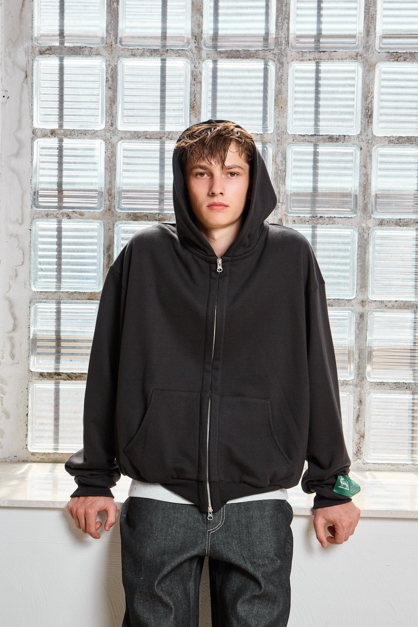 Traveller Cotton Cashmere Ossidiana Hoodie