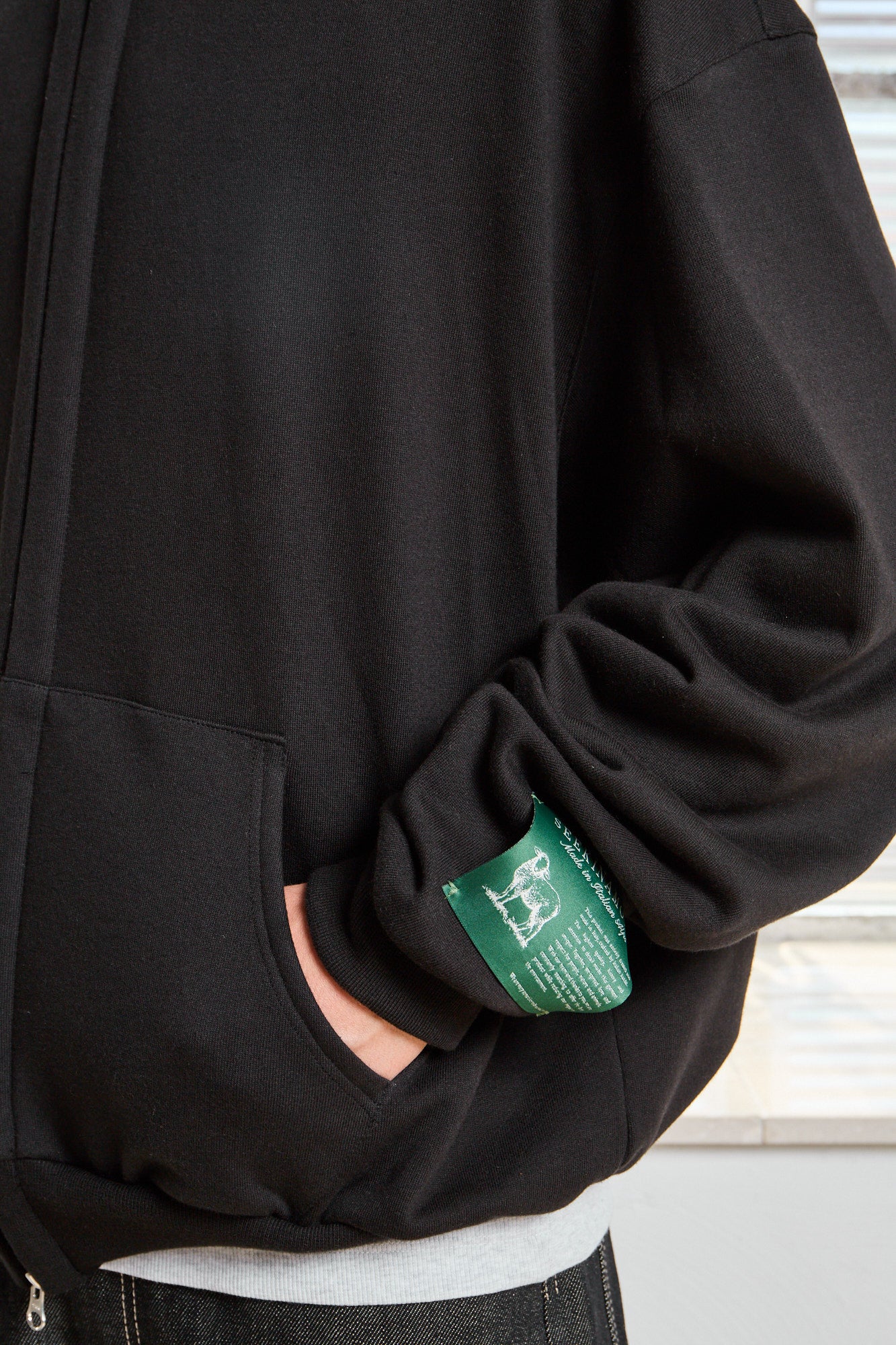 Traveller Cotton Cashmere Ossidiana Hoodie