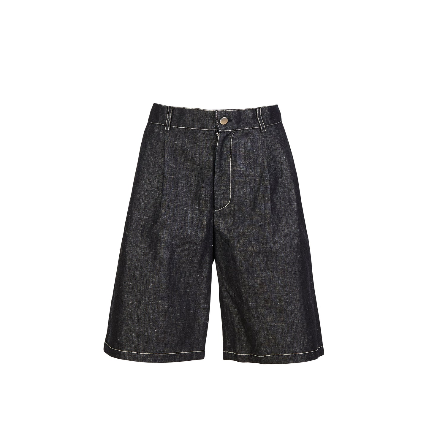 Cotton Denim Shorts