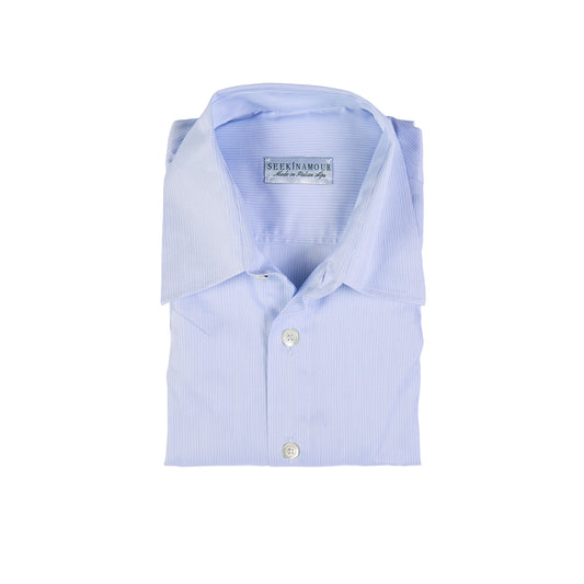 Light Blue Stripes Cotton Shirt