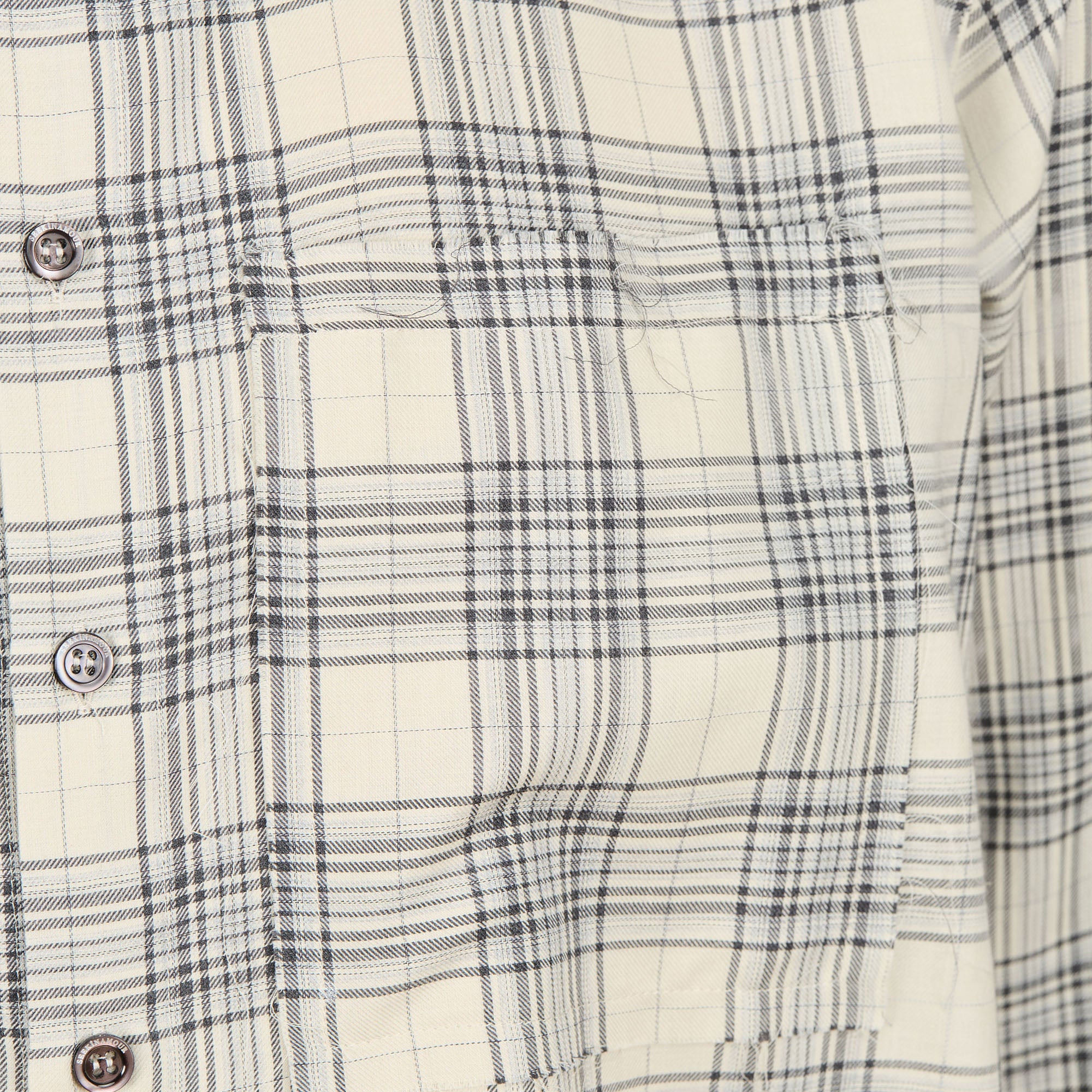 Glasgow Raw Cut Cotton & Cashmere Shirt