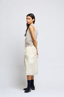 Butter Raw Cut Skirt