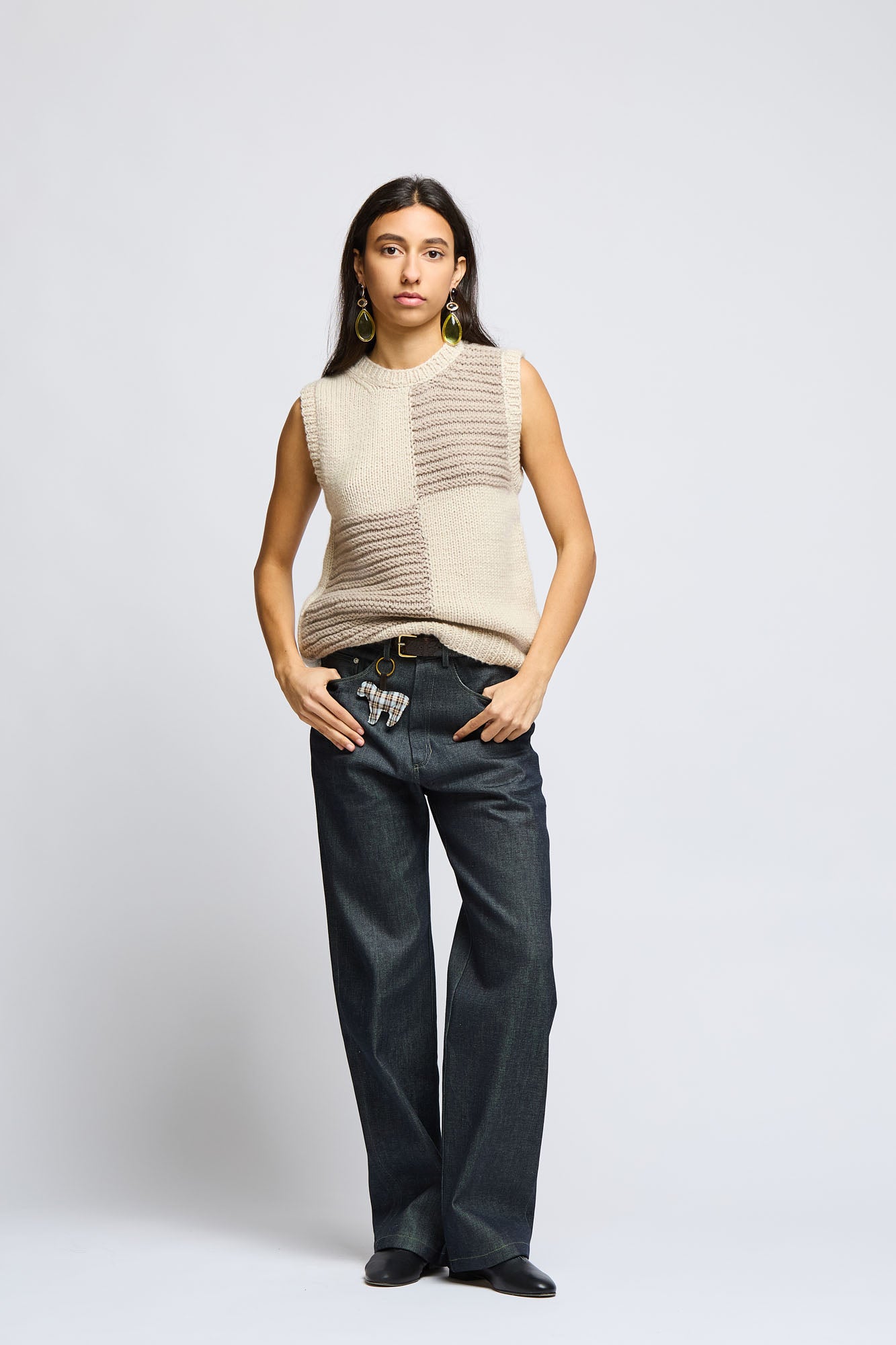 Five Pockets Wide Leg Selvedge Jeans