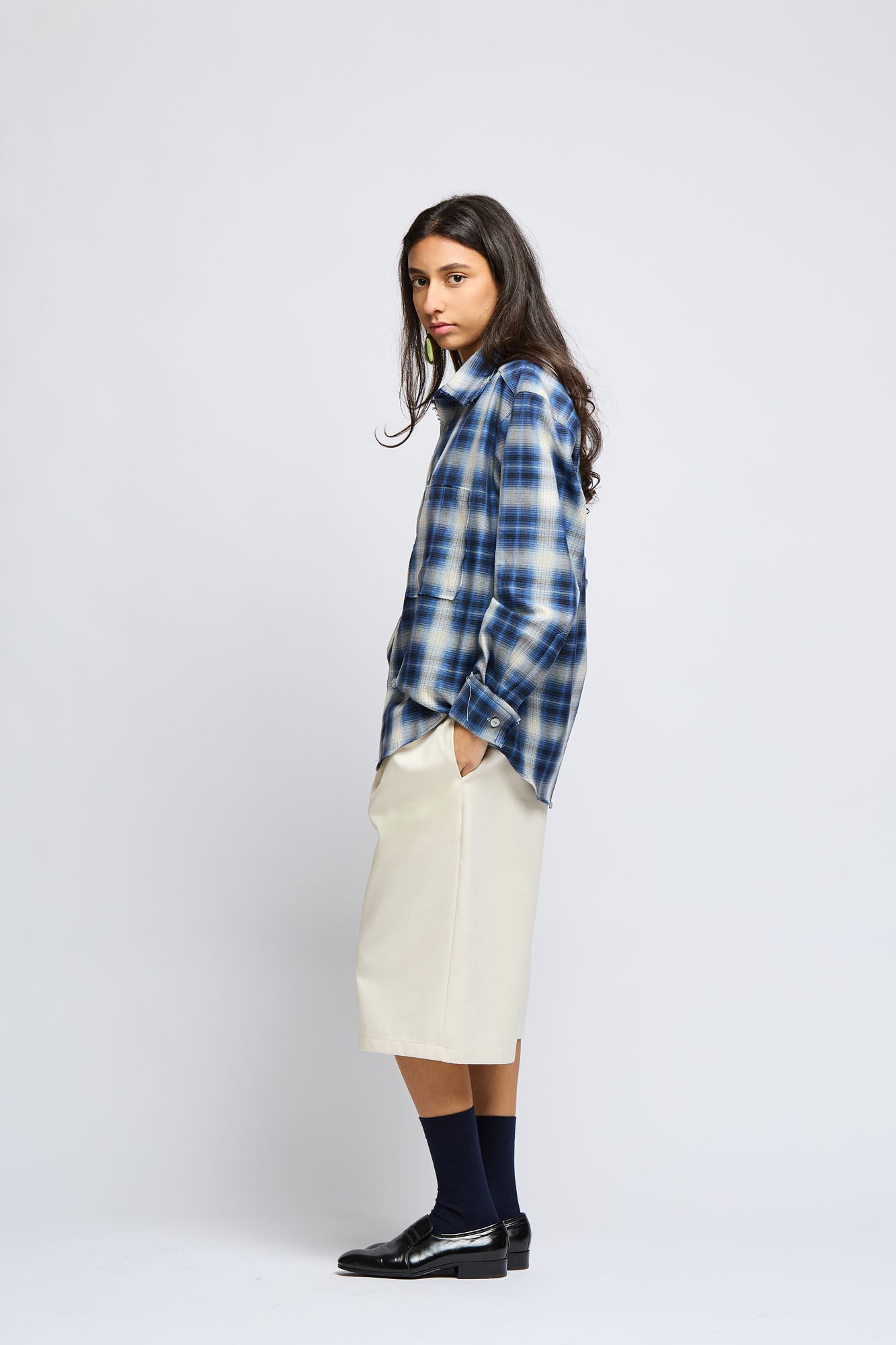 Glasgow Raw Cut Cotton & Silk Shirt