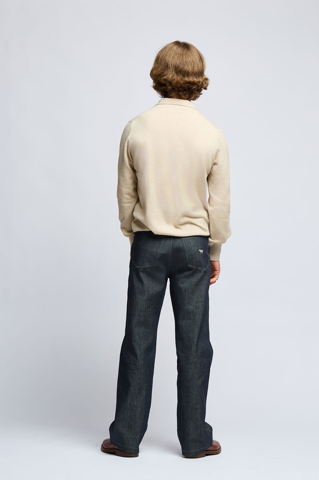 Baby Cashmere Knitted Polo Shirt