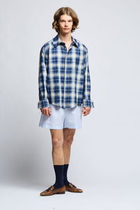 Glasgow Raw Cut Cotton & Silk Shirt