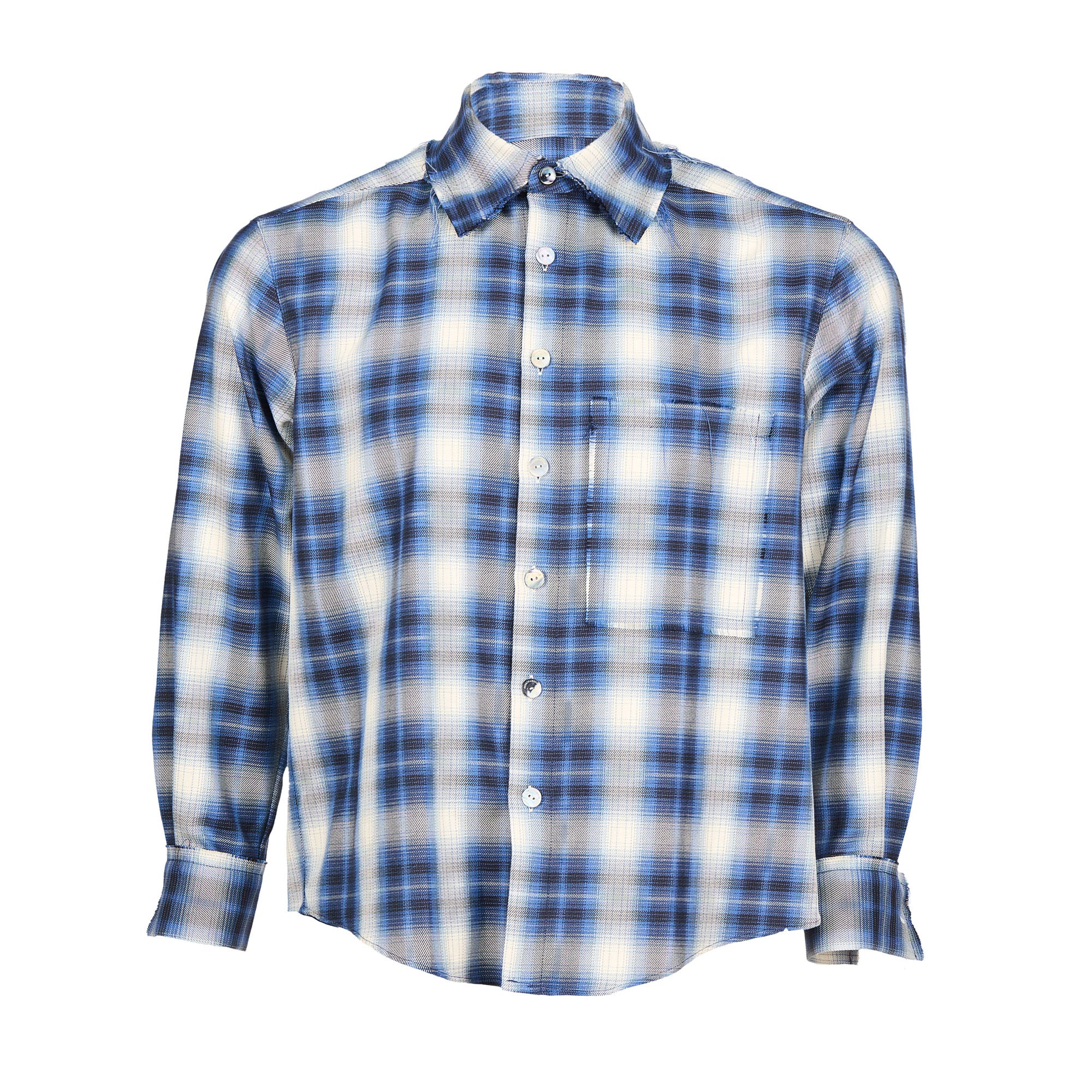 Glasgow Raw Cut Cotton & Silk Shirt
