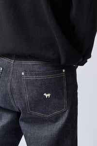Five Pockets Wide Leg Selvedge Jeans