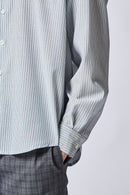 Belpaese Merino Wool Hairline Stripes Shirt