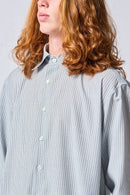 Belpaese Merino Wool Hairline Stripes Shirt
