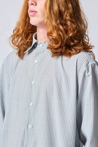 Belpaese Merino Wool Hairline Stripes Shirt
