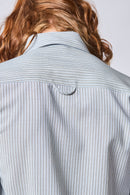 Belpaese Merino Wool Hairline Stripes Shirt