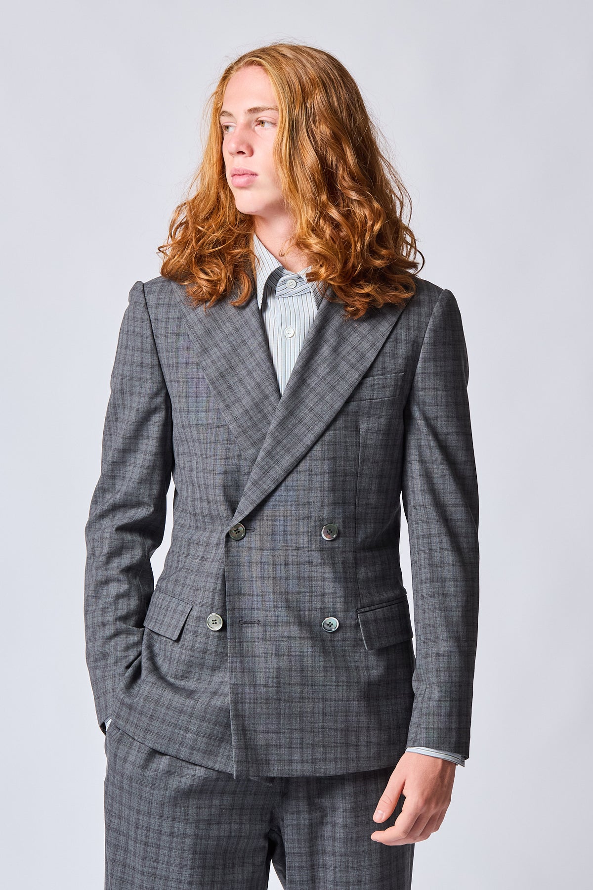 Double-Breasted Superfine Wool Jacket