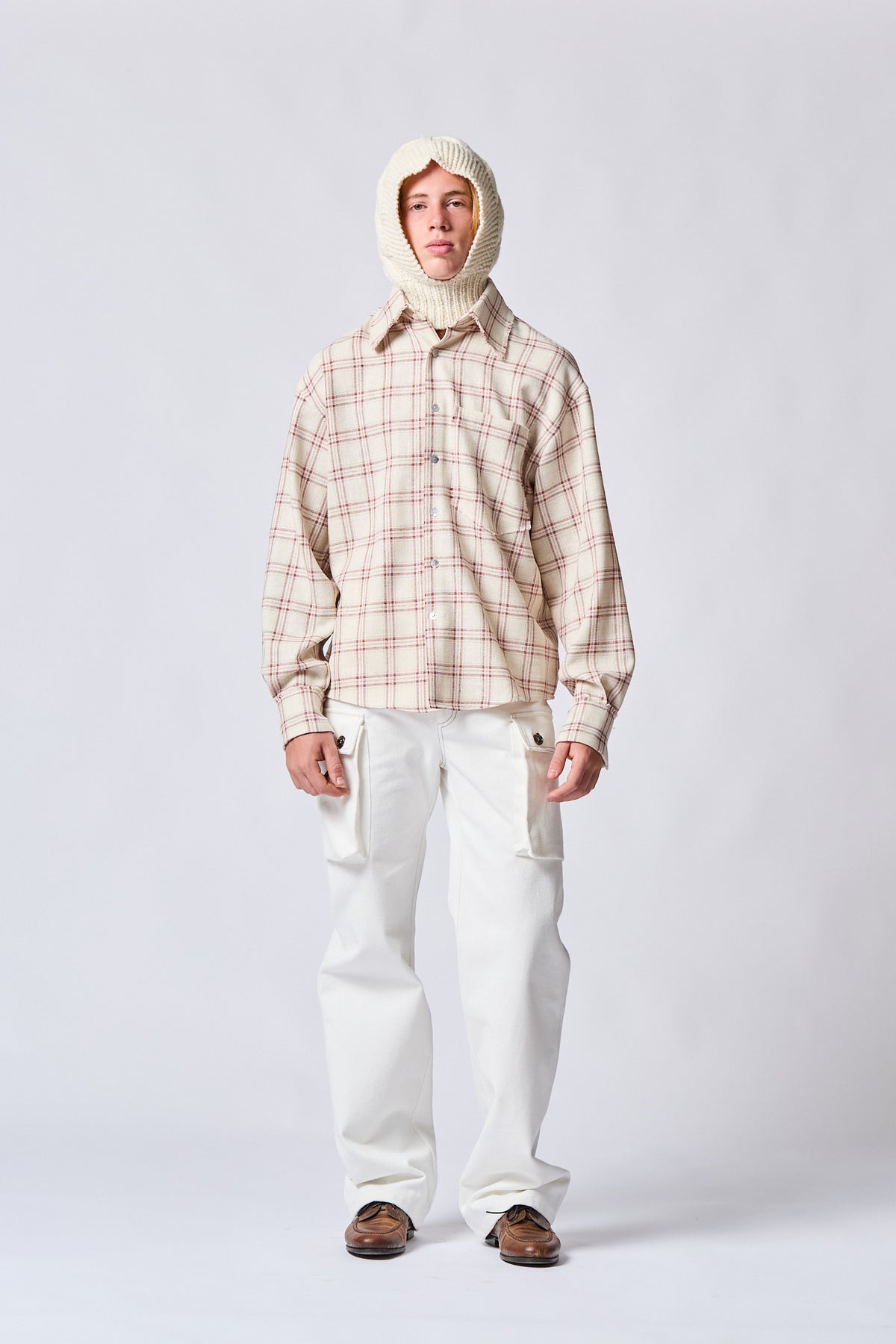 Glasgow Raw Cut Wool Silk Linen Shirt
