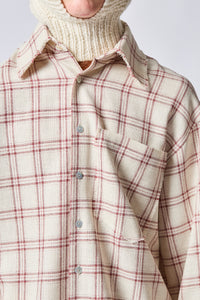 Glasgow Raw Cut Wool Silk Linen Shirt