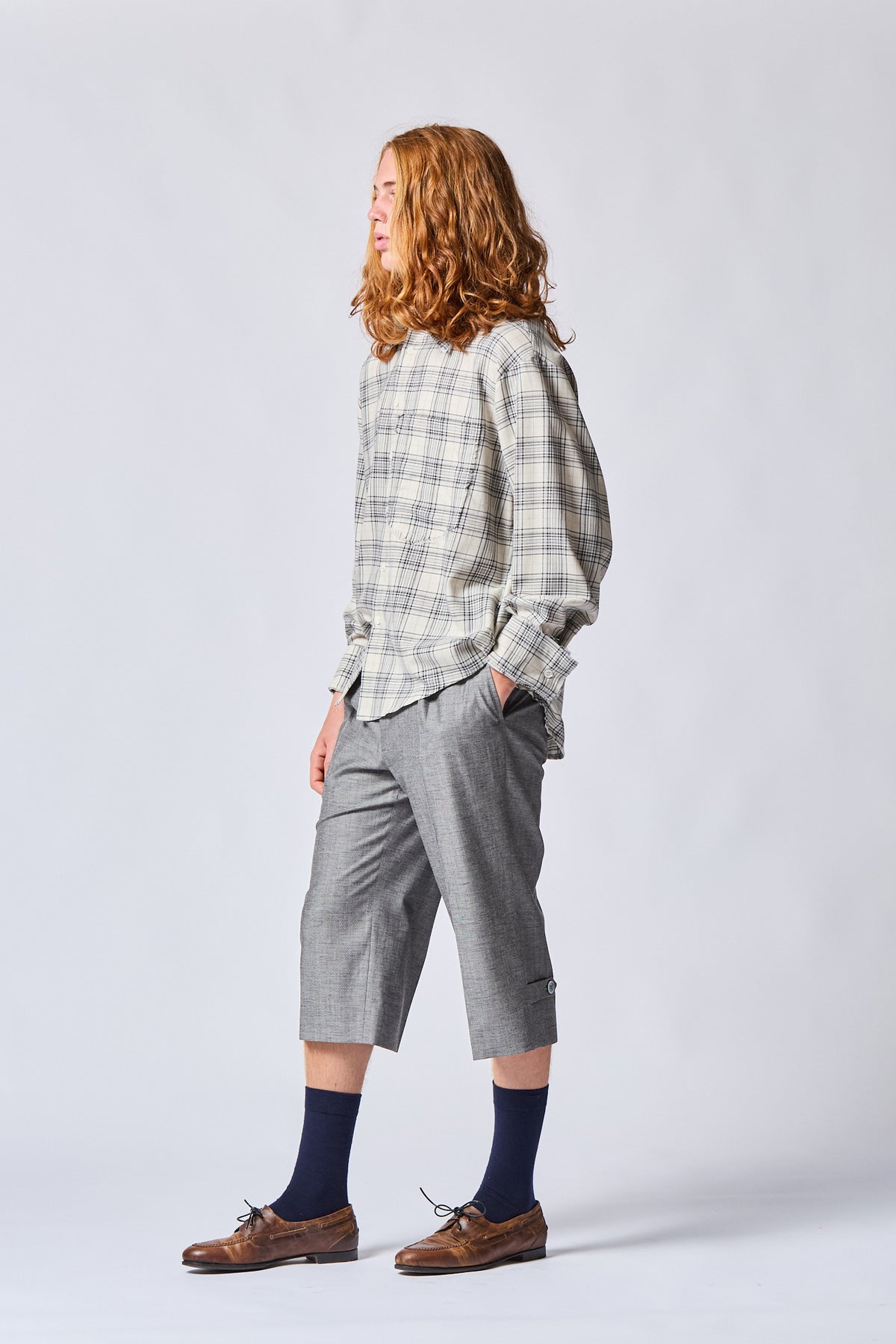 Glasgow Raw Cut Cotton & Cashmere Shirt