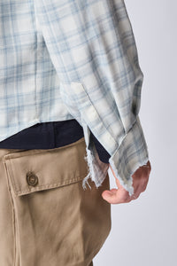Glasgow Raw Cut Cotton & Cashmere Shirt