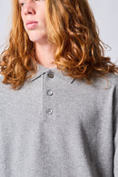 Merino Wool & Cashmere Knitted Polo Shirt