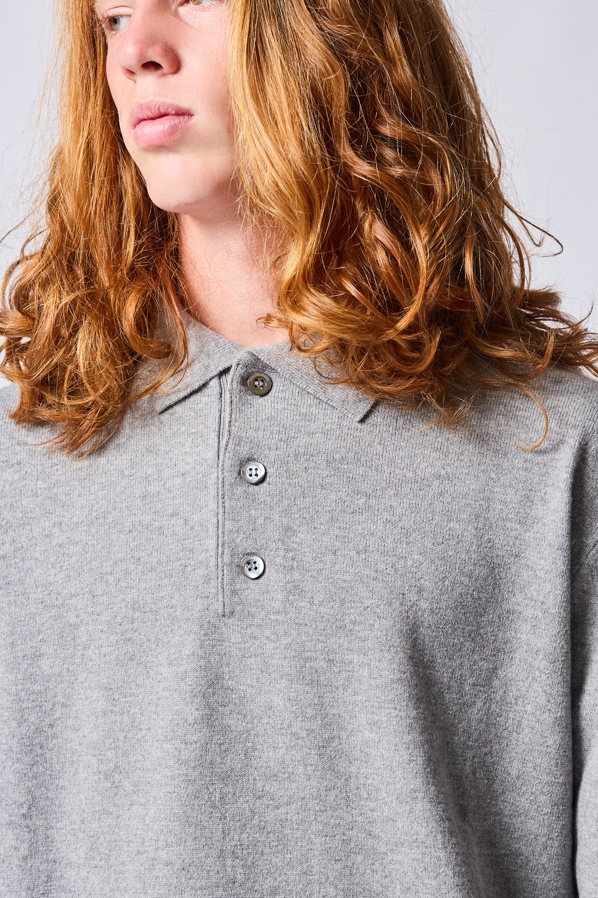 Merino Wool & Cashmere Knitted Polo Shirt