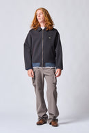 Carbon Cashmere Bomber Jacket