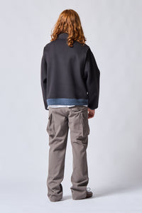 Carbon Cashmere Bomber Jacket