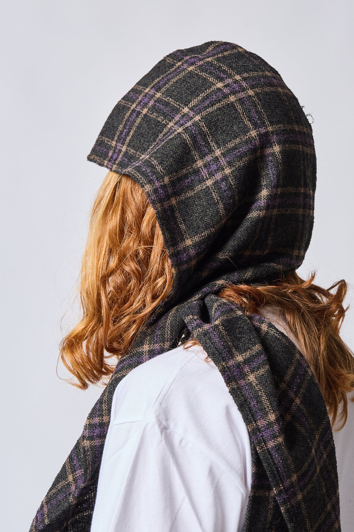 Hooded Wool Scarf